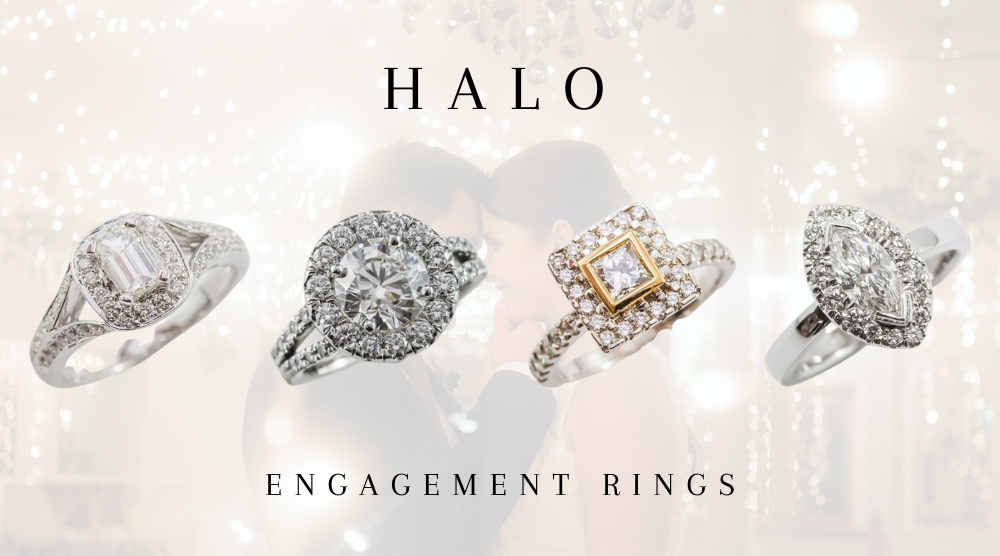 Halo Engagement Rings Halo Diamond Rings Brinkhaus Jewellers Perth