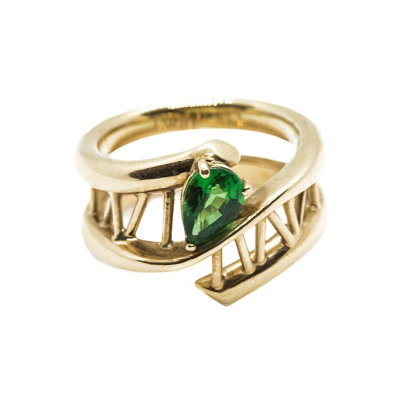 Pear Shaped Tsavorite Ring Garnet Rings Brinkhaus Perth