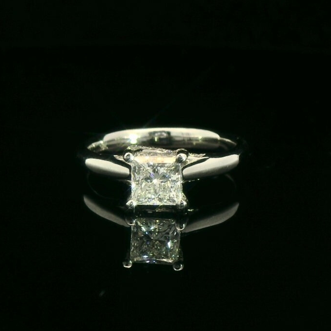 Firemark Princess Cut Engagement Ring