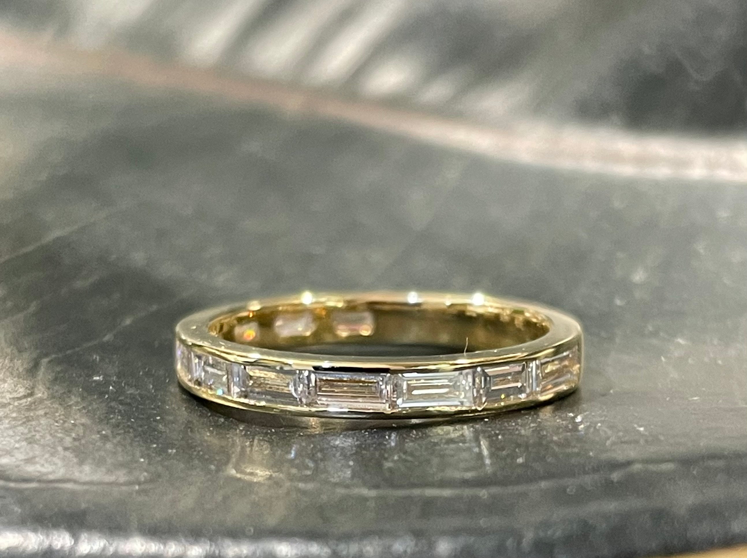 Baguette eternity wedding deals band